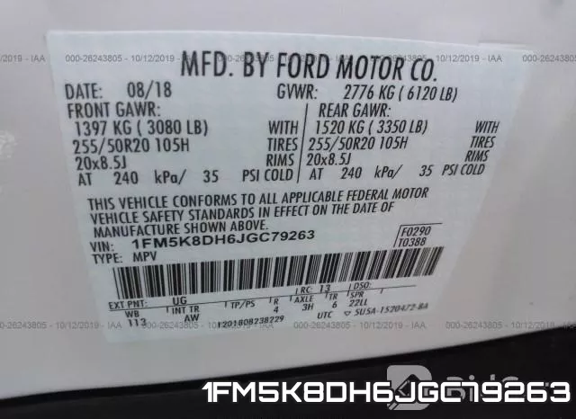 1FM5K8DH6JGC79263 фото 10