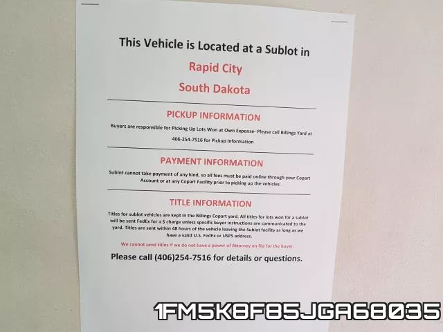1FM5K8F85JGA68035 фото 10