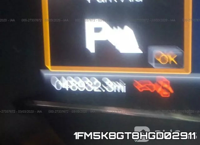1FM5K8GT8HGD02911 фото 8