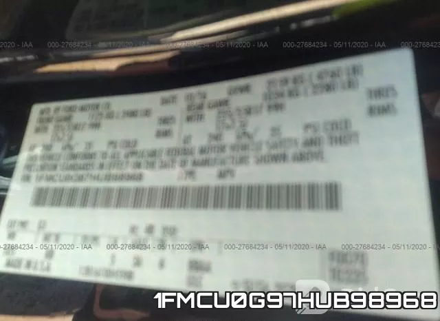 1FMCU0G97HUB98968 фото 10