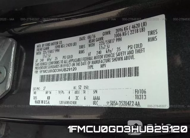 1FMCU0GD3HUB29120 фото 10