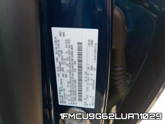 1FMCU9G62LUA71029 фото 2