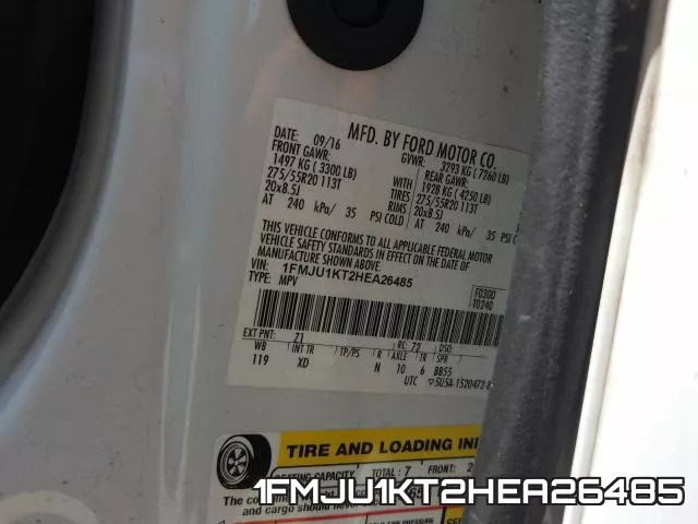 1FMJU1KT2HEA26485 фото 2