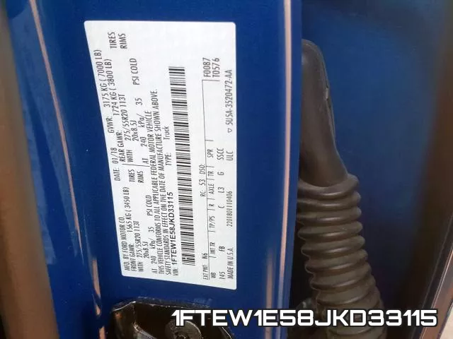 1FTEW1E58JKD33115 фото 2
