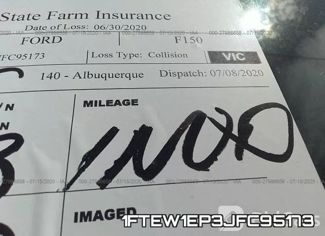 1FTEW1EP3JFC95173 фото 8