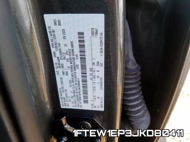 1FTEW1EP3JKD80411 фото 2