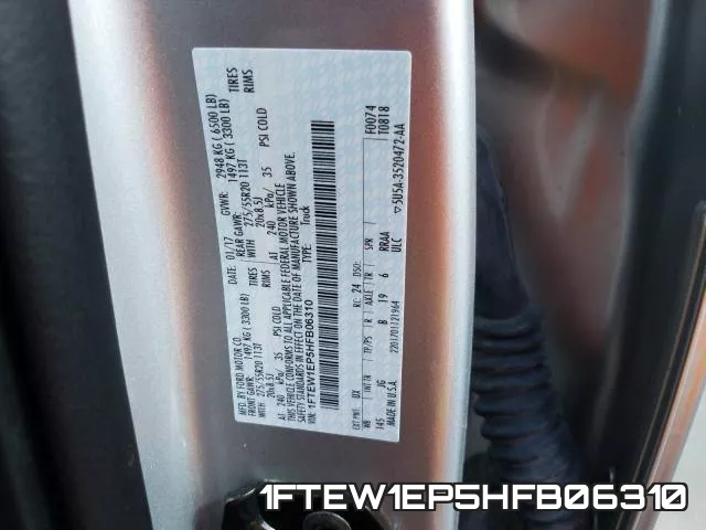 1FTEW1EP5HFB06310 фото 2