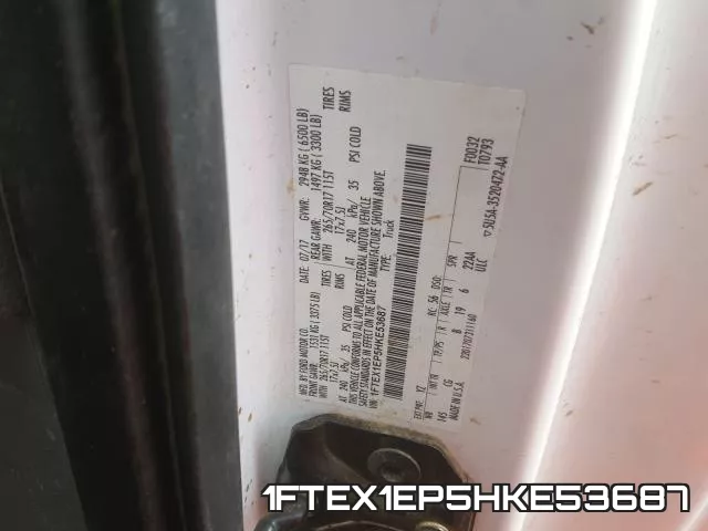 1FTEX1EP5HKE53687 фото 2