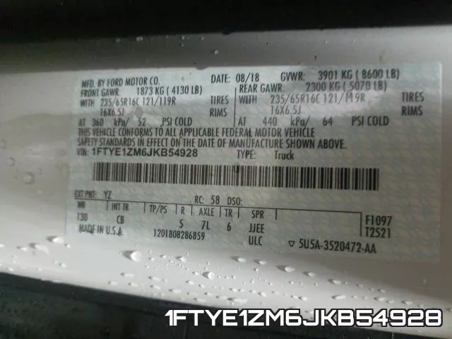 1FTYE1ZM6JKB54928 фото 2