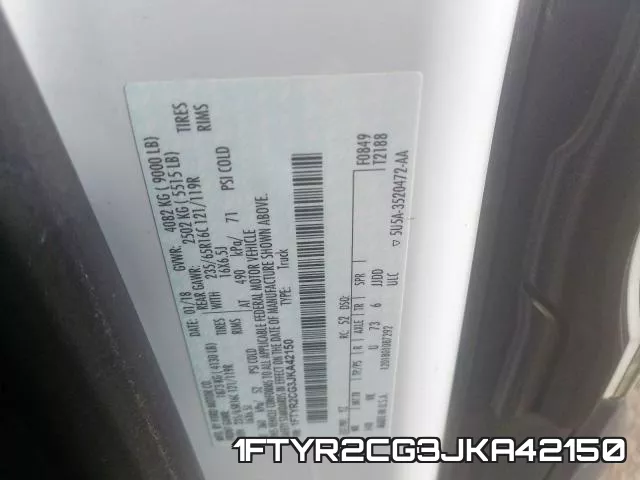1FTYR2CG3JKA42150 фото 2