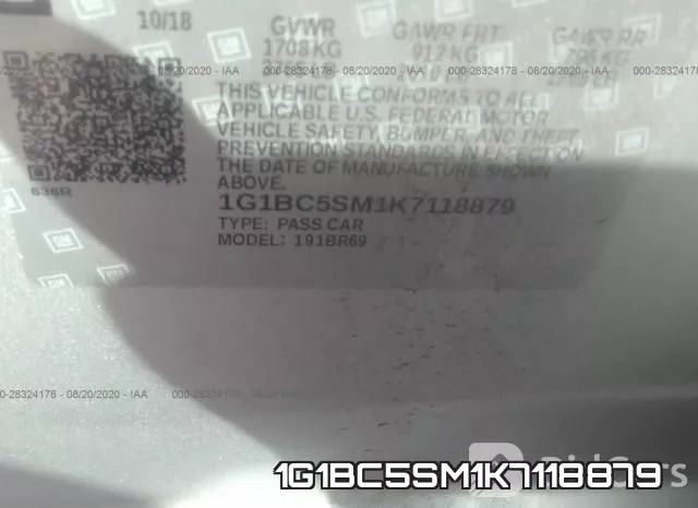 1G1BC5SM1K7118879 фото 10