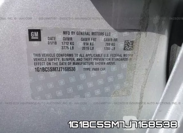 1G1BC5SM7J7168538 фото 10