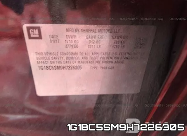 1G1BC5SM9H7226305 фото 10