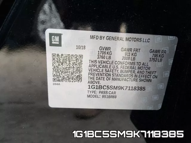 1G1BC5SM9K7118385 фото 2