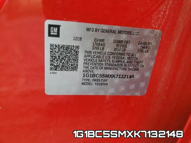 1G1BC5SMXK7132148 фото 2