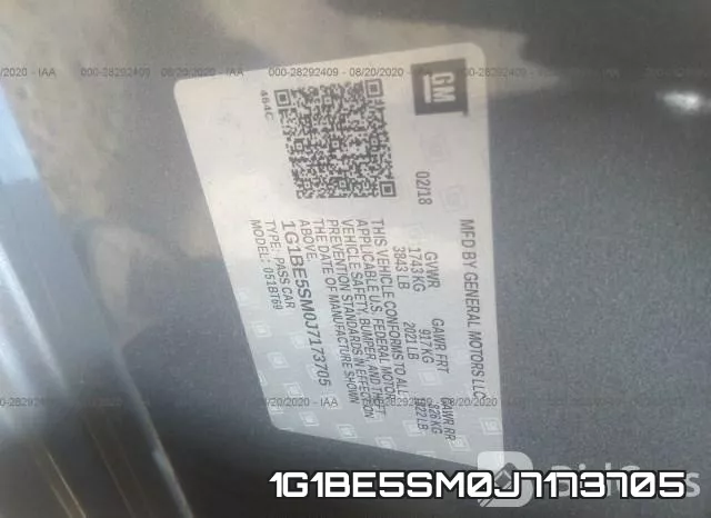 1G1BE5SM0J7173705 фото 10