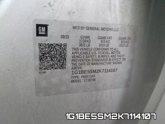 1G1BE5SM2K7114107 фото 2