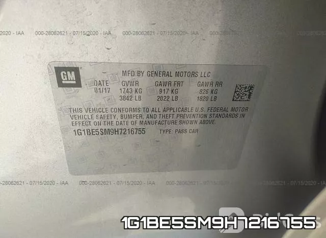 1G1BE5SM9H7216755 фото 10