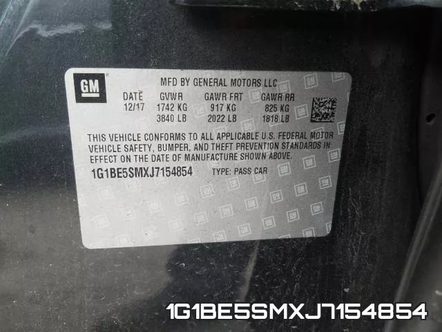 1G1BE5SMXJ7154854 фото 2