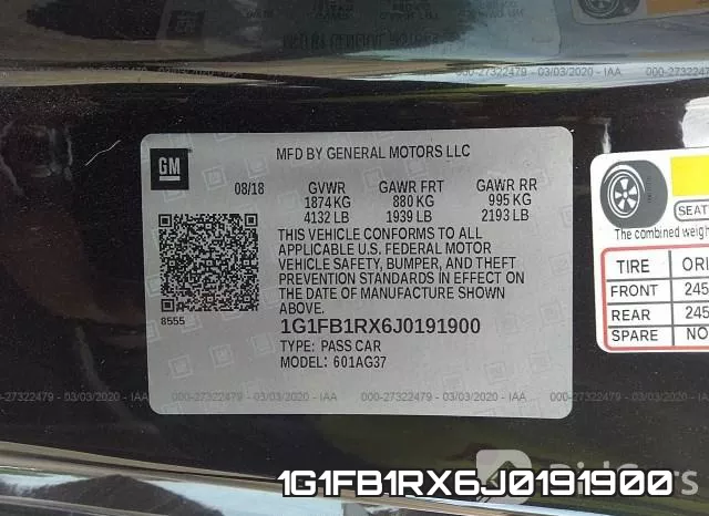 1G1FB1RX6J0191900 фото 10