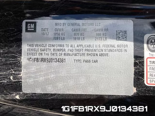 1G1FB1RX9J0134381 фото 2