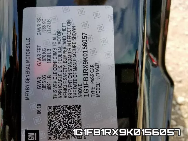 1G1FB1RX9K0156057 фото 2
