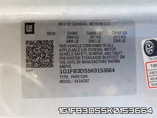 1G1FB3DS5K0153664 фото 2