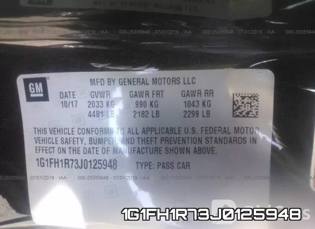 1G1FH1R73J0125948 фото 10