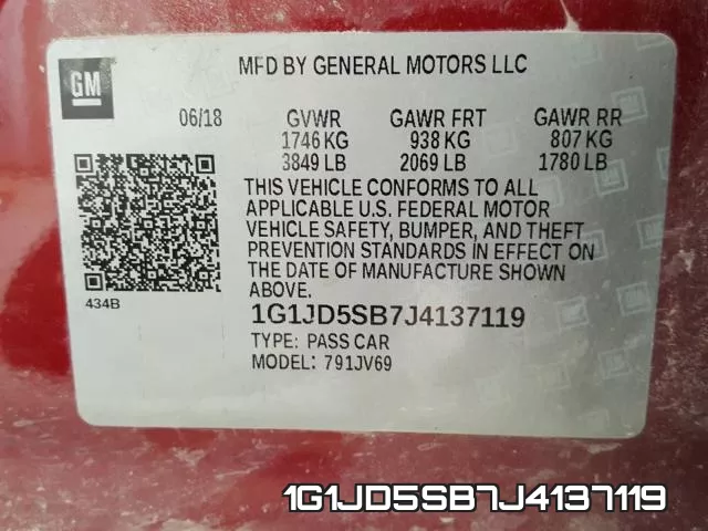1G1JD5SB7J4137119 фото 2
