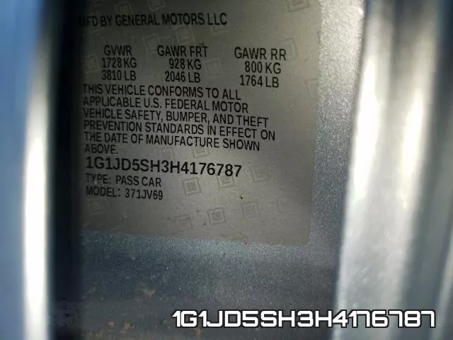 1G1JD5SH3H4176787 фото 2