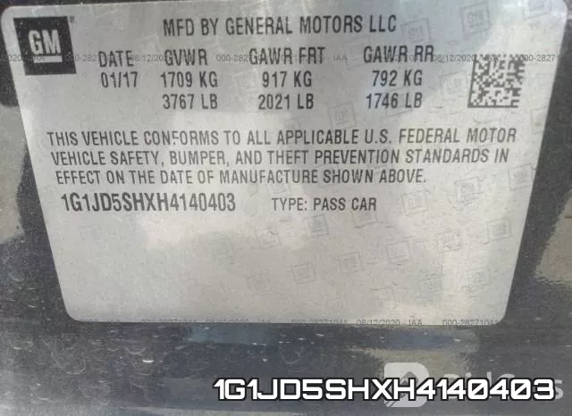 1G1JD5SHXH4140403 фото 10
