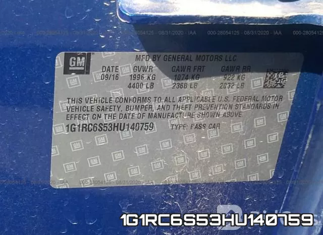 1G1RC6S53HU140759 фото 10
