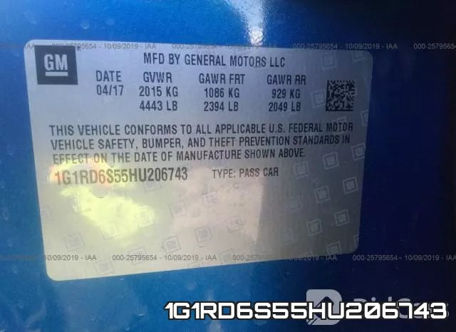 1G1RD6S55HU206743 фото 10