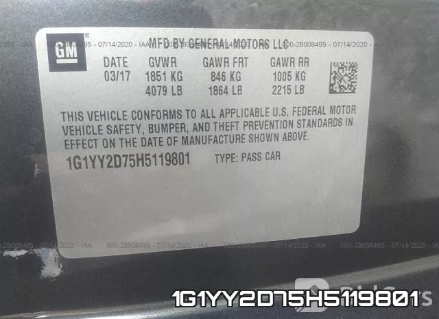 1G1YY2D75H5119801 фото 10
