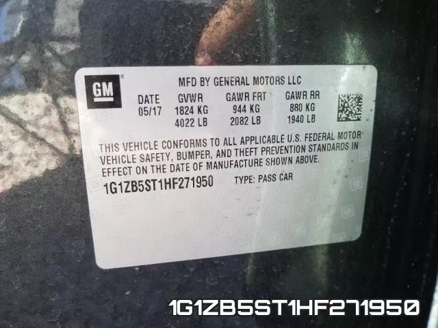 1G1ZB5ST1HF271950 фото 2