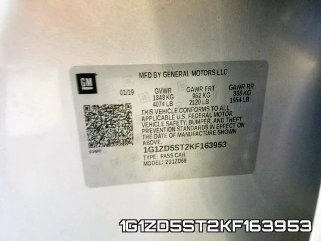 1G1ZD5ST2KF163953 фото 2