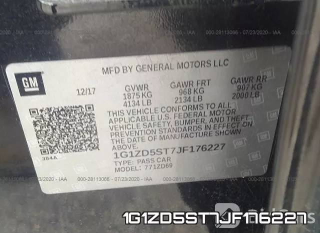 1G1ZD5ST7JF176227 фото 10