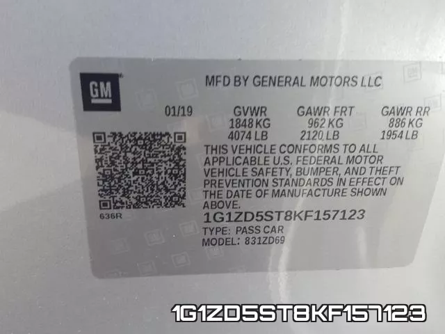 1G1ZD5ST8KF157123 фото 2