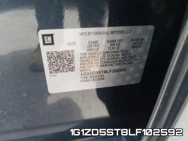 1G1ZD5ST8LF102592 фото 2