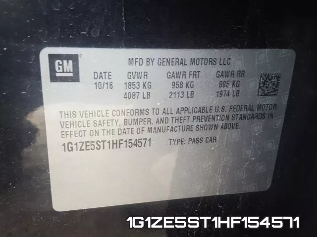 1G1ZE5ST1HF154571 фото 2