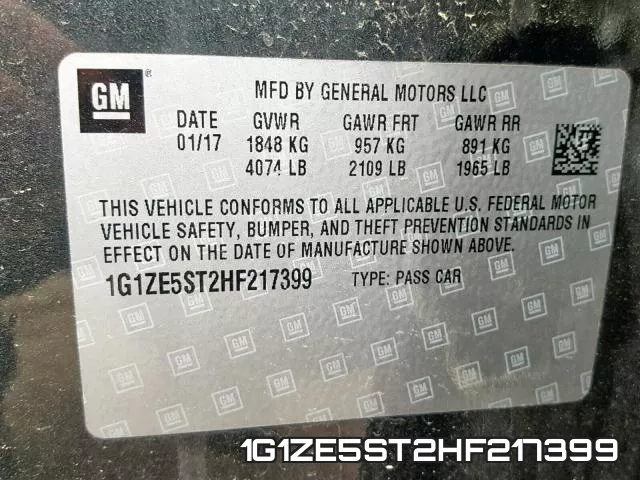 1G1ZE5ST2HF217399 фото 2