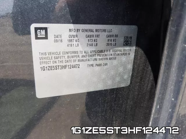 1G1ZE5ST3HF124472 фото 2