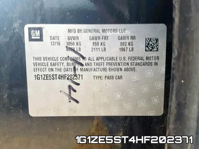 1G1ZE5ST4HF202371 фото 2