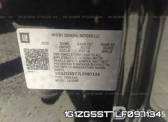 1G1ZG5ST7LF097134 фото 10