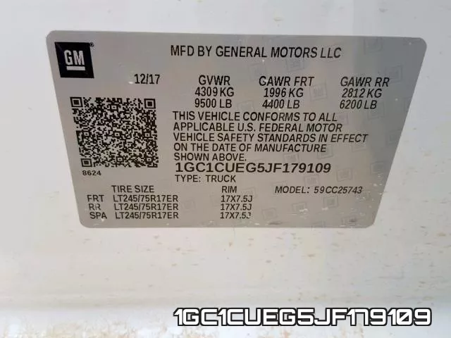 1GC1CUEG5JF179109 фото 2