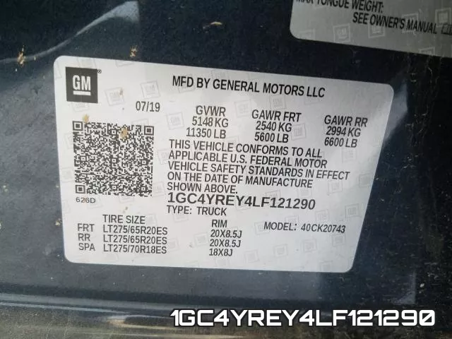 1GC4YREY4LF121290 фото 2