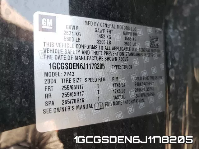 1GCGSDEN6J1178205 фото 2