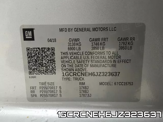 1GCRCNEH6JZ323637 фото 2
