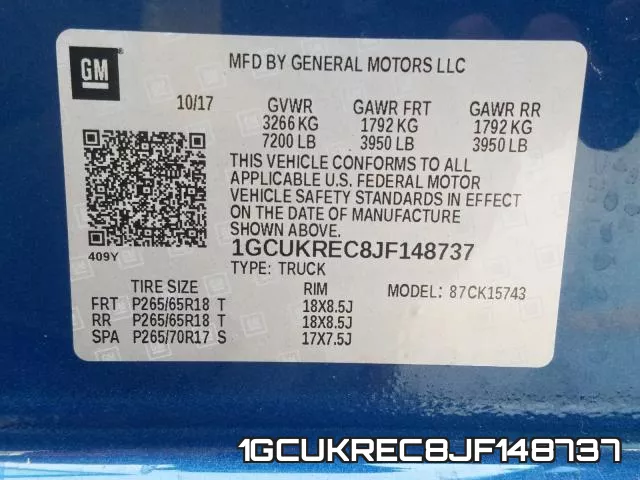 1GCUKREC8JF148737 фото 2