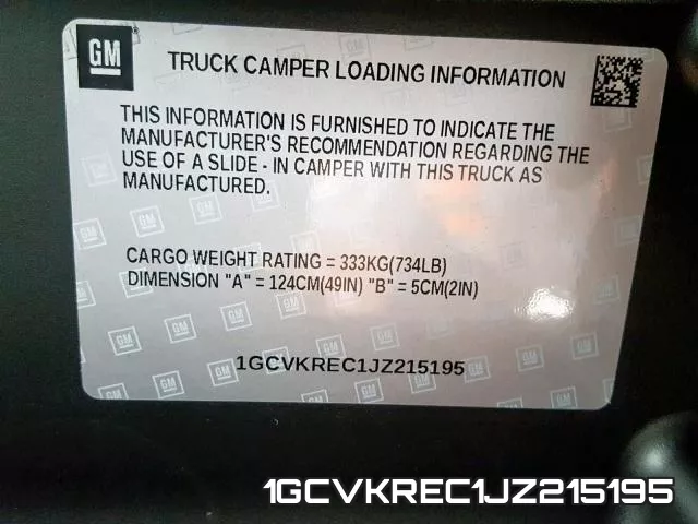 1GCVKREC1JZ215195 фото 2